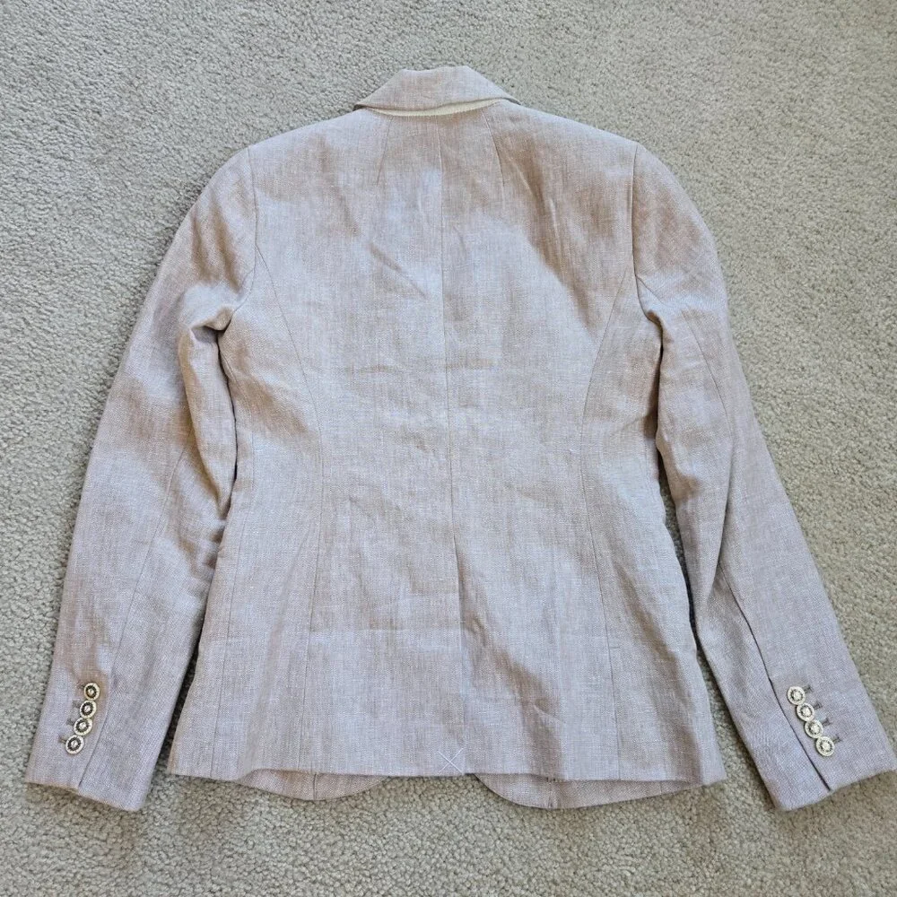 NWOT J. Crew Campbell Linen Blazer 00 - Picture 9 of 10